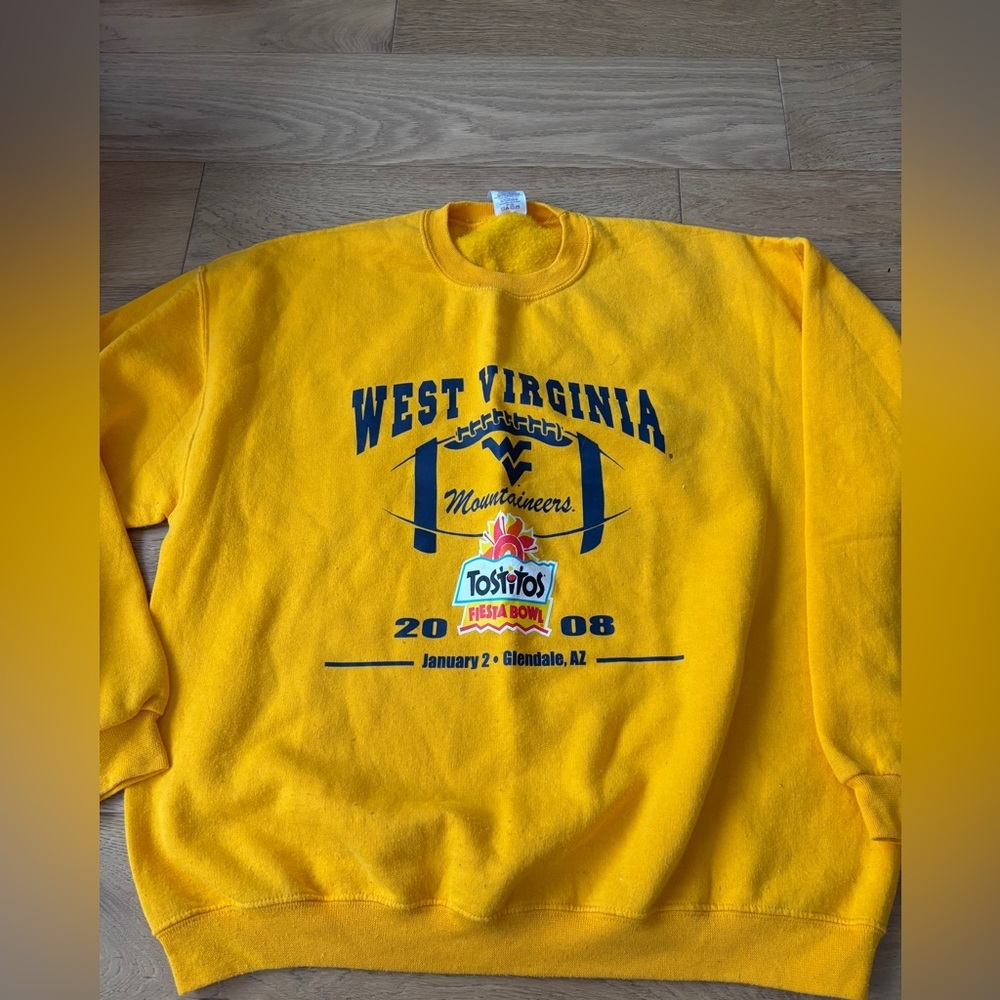 West Virginia University 2008 Fiesta Bowl Sweatshirt Xl